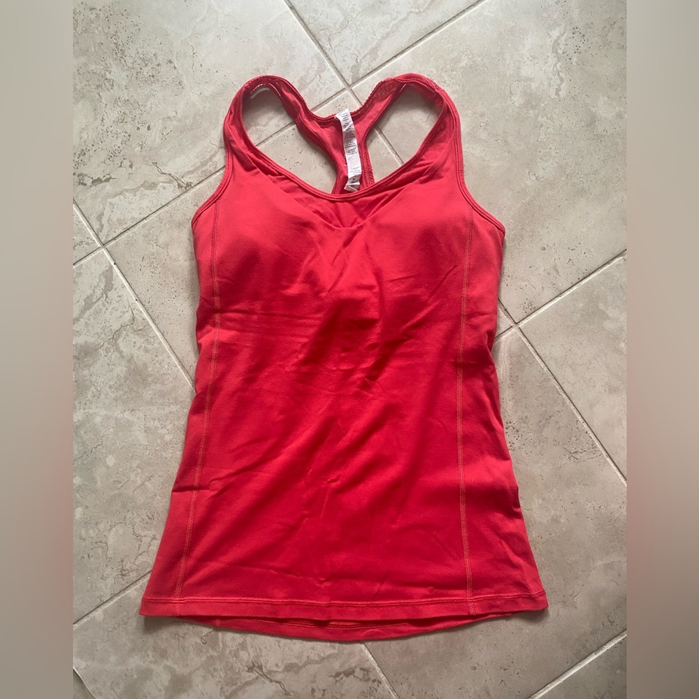 Coral Red Racerback Lululemon top